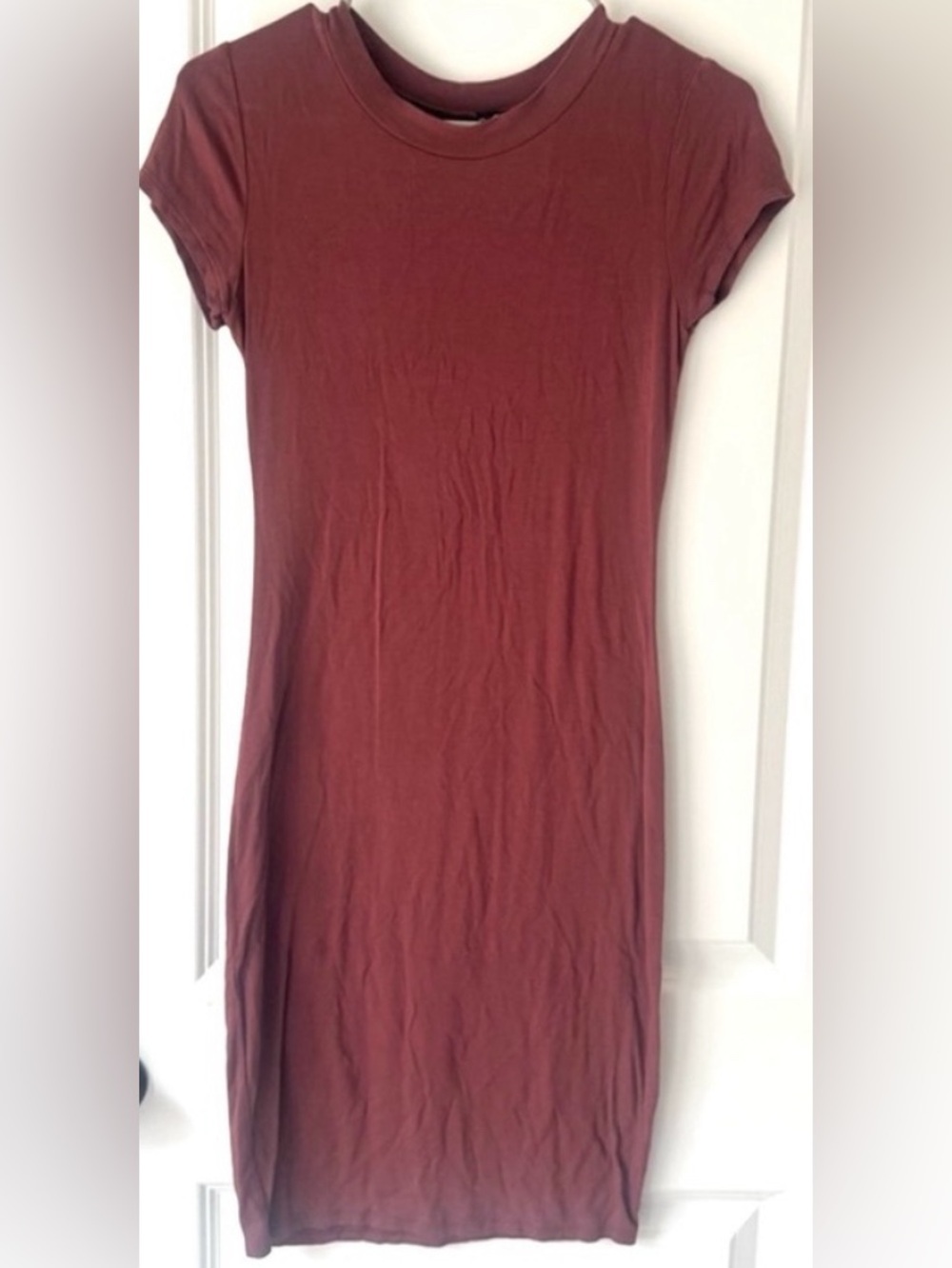 Windsor Women's Red Bodycon Mini Dress Short Sleeve Fitted Size S - Picture 2 of 6